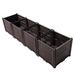 Indoor And Outdoor Rectangular Plastic Planting Box; Planting Kit For Fresh Vegetables, Herbs, Flowers, And Succulents; Brown_maomaolike.com