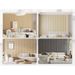 Wood Grain Grid Stickers Self-Adhesive Waterproof Moisture-Proof 3D Stereo Wallpaper Home Wall Decoration_maomaolike.com