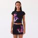 Women's clothing new short-sleeved printed hip skirt suit ladies high-end suit two-piece skirt_maomaolike.com