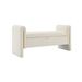 Modern Teddy Bed End Bench With Arms And Storage,Upholstered Large Foot Rest Stool, Comfy Window Vanity Bench For Living Room,Bedroom,Dorm,Coffee Table,Teddy Cream_maomaolike.com