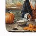 Irish Setter Fall Kitchen Pumpkins Memory Foam Kitchen Mat Machine Washable Anti-Fatigue Mat Cushion Comfort Bath Mat Or Kitchen Rug_maomaolike.com