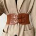 HOT High sense retro pin buckle waist seal elastic wide belt ladies fashion accessories_maomaolike.com