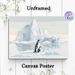 Penguin & Iceberg Themed Painting Poster, Soft-hued Minimalist Arctic Landscape Poster, Serene Tranquil Artwork Suitable For Living Room, Bedroom And_maomaolike.com