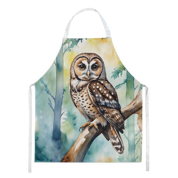 Spotted Owl Apron Cooking Kitchen Server Baking Crafts Gardening For Adult Women Men, Unisex, Large, Multicolor_maomaolike.com