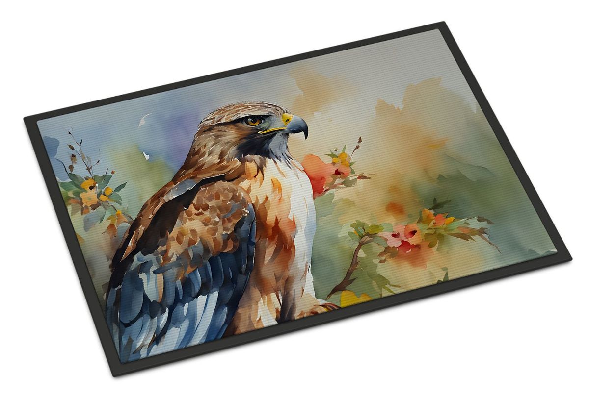 Hawk Doormat Front Door Mat Indoor Outdoor Rugs For Entryway, Non Slip Washable Low Pile, 24H X 36W_maomaolike.com