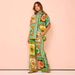 Women's Clothing fashion personality printing short-sleeved holiday leisure loose tie suit_maomaolike.com