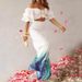 Women's Clothing Two-piece casual off-shoulder solid one-shoulder ruffle sleeves _maomaolike.com