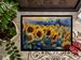 Sunflowers In Watercolor Doormat Front Door Mat Indoor Outdoor Rugs For Entryway, Non Slip Washable Low Pile, 24H X 36W_maomaolike.com