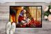 Jack Russell Terrier And Santa Claus Doormat Front Door Mat Indoor Outdoor Rugs For Entryway, Non Slip Washable Low Pile, 24H X 36W_maomaolike.com
