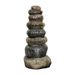 32.2in Stacking Stones Garden Statues, Welcome Signs In Five Languages, Outdoor Decor For Patio, Lawn, Yard Art Decoration, Housewarming Garden Gift_maomaolike.com