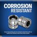 ESSENTIAL WASHER 3/4 Stainless Steel Garden Hose Check Valve Quick Connect Fitting (3 Pack)_maomaolike.com