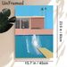 Poolside Modern Building Painting Poster, Minimalist Pastel-toned Pool Splash & Architecture Scene Poster, Calming Vacation-style Decor Ideal For_maomaolike.com