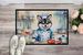 Alaskan Klee Kai The Chef Doormat Front Door Mat Indoor Outdoor Rugs For Entryway, Non Slip Washable Low Pile, 24H X 36W_maomaolike.com