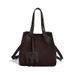 Unique Suede-feel Basket Bucket Bag, 2026 Autumn/winter New Niche Handbag, High-end Crossbody Bag_maomaolike.com