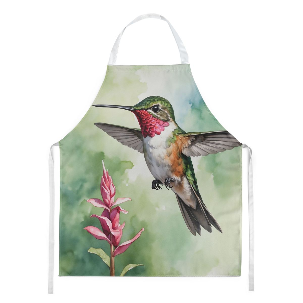 Calliope Hummingbird Apron Cooking Kitchen Server Baking Crafts Gardening For Adult Women Men, Unisex, Large, Multicolor_maomaolike.com