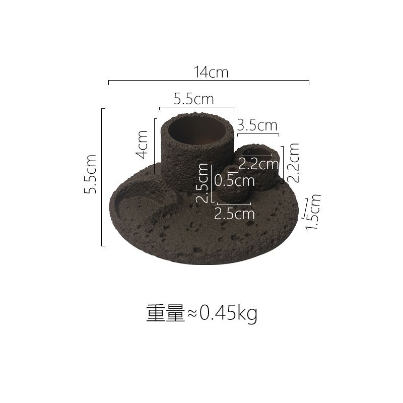 Sage Incense Stick Peruvian Sacred Wood Tool Container Multifunctional Burning Tray Vintage Ceramic Plate Candle Holder_maomaolike.com