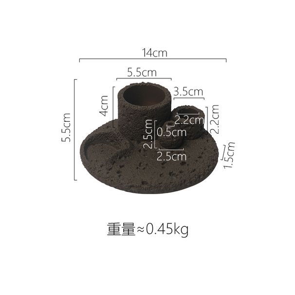 Sage Incense Stick Peruvian Sacred Wood Tool Container Multifunctional Burning Tray Vintage Ceramic Plate Candle Holder_maomaolike.com