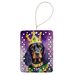 Gordon Setter King Of Mardi Gras Porcelain Ornament Christmas Tree Hanging Decorations For Home Christmas Holiday, Rectangle, Gift, Multicolor_maomaolike.com