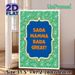 Fun Slogan & Paisley Themed Painting Poster, Vibrant Green Paisley Pattern With Bold Typography Poster, Cheerful Decorative Piece Suitable For Living_maomaolike.com