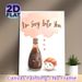 Sushi & Soy Sauce Pun Painting Poster, Cute Watercolor Cartoon-style Poster, Warm Playful Design With Sweet "I'm Soy Into You" Pun, Perfect For_maomaolike.com