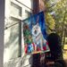 Samoyed Christmas Reindeer House Flag Large Porch Sleeve Pole Decorative Outside Yard Banner Artwork Wall Hanging, Polyester, House Size, Multicolor_maomaolike.com