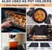 Silicone Trivet Mats - 1Heat Resistant Pot Holders, Multipurpose Non-Slip Hot Pads For Kitchen Potholders, Hot Dishers, Jar Opener, Spoon Holder, Food Grade Silicone & BPA Free (Black)_maomaolike.com