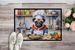 Pug The Chef Doormat Front Door Mat Indoor Outdoor Rugs For Entryway, Non Slip Washable Low Pile, 24H X 36W_maomaolike.com