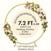 7.2ft Round Backdrop Stand, Stable Balloon Arch Stand, Metal Wedding Arch Backdrop Stand Circle Backdrop Stand Frame For Wedding, Birthday Party, Shower Decoration (Gold)_maomaolike.com