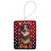 Australian Shepherd Holiday Christmas Porcelain Ornament Christmas Tree Hanging Decorations For Home Christmas Holiday, Rectangle, Gift, Multicolor_maomaolike.com