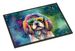 Shih Tzu Hippie Dawg Doormat Front Door Mat Indoor Outdoor Rugs For Entryway, Non Slip Washable Low Pile, 24H X 36W_maomaolike.com
