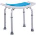 Homcom 6-Level Adjustable Curved Bath Stool Spa Shower Chair Non-Slip Design For The Elderly, Injured, & Pregnant Women_maomaolike.com