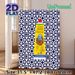 Harissa Sauce Tube & Moroccan Tile Themed Painting Poster, Vibrant Cultural Culinary Poster, Authentic North African Inspired Decor Idea For Kitchen_maomaolike.com