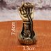 Antique Brass Leaf Backflow Ornament Desktop Lotus Guanyin Buddha Hand Burner Holder Incense Stick_maomaolike.com