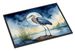 Blue Heron Under The Moonlight Doormat Front Door Mat Indoor Outdoor Rugs For Entryway, Non Slip Washable Low Pile, 24H X 36W_maomaolike.com