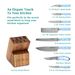 The Pioneer Woman Pioneer Signature 14-Piece Stainless Steel Knife Block Set, Periwinkle_maomaolike.com