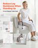 Raised Toilet Seat With Arms, 300 Lbs Load Capacity, 5-Inch Lift Height, Widened Commode Elevated Toilet Seat Riser With Padded Handles For Seniors, Elderly, Handicap, Disabled, And Adults Use_maomaolike.com