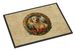 Kuvasz Christmas Flowers Doormat Front Door Mat Indoor Outdoor Rugs For Entryway, Non Slip Washable Low Pile, 24H X 36W_maomaolike.com