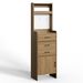 5-in-1 Shoe Cabinet With Flip Drawer, Entryway Shoe Storage With Pegboard, Adjustable Shelf, Wood Entryway Cabinet, Brown_maomaolike.com