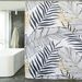 Home Garden Waterproof And Impermeable Printed Shower Curtain Polyester Punch Free Shower Curtain Spot_maomaolike.com