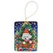 Bichon Frise Christmas Porcelain Ornament Christmas Tree Hanging Decorations For Home Christmas Holiday, Rectangle, Gift, Multicolor_maomaolike.com