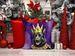 Black German Shepherd King Of Mardi Gras Throw Pillow Machine Washable, Indoor Outdoor Decorative Pillow For Couch, Bed Or Patio, 14Hx14W_maomaolike.com