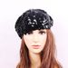 Hot Sale Women's Fashion Mermaid Sequins Beret Ladies Magic Color Change Performance Stage Hat A Variety Of Colors Optional_maomaolike.com