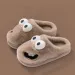 New Funny Cartoon Winter Soft Sole Mens Indoor Floor Non-slip Platform Slides Warm Plush Slippers Male Home Casual_maomaolike.com
