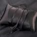 6-Piece King Satin Sheet Set Black Silky Sheets | Luxury Similar To Silk Bed Sheets Bedding Set, Includes 1 Deep Pocket Satin Fitted Sheet_maomaolike.com