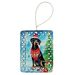 Black And Tan Coonhound Christmas Porcelain Ornament Christmas Tree Hanging Decorations For Home Christmas Holiday, Rectangle, Gift, Multicolor_maomaolike.com