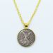 1pcs 25mm Glass Gem Necklace Archangel St.Michael Protect Me Saint Shield Protection Charm Russian Orhodox Pendant_maomaolike.com