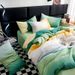 Home Garden Four Piece Set Washed Cotton Quilt Cover_maomaolike.com