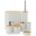 5 Colors Options -- Set Of 8Pcs Bathroom Accessories Set Bathroom Holder Set With Soap Dispenser Toothbrush Holder Cup Soap Dish Toilet Cleaning Brush Trash Can Qtip Holder Vanity Tray For Home_maomaolike.com