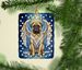 Bullmastiff My Angel Porcelain Ornament Christmas Tree Hanging Decorations For Home Christmas Holiday, Rectangle, Gift, Multicolor_maomaolike.com