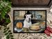 Pit Bull Terrier Fall Kitchen Pumpkins Doormat Front Door Mat Indoor Outdoor Rugs For Entryway, Non Slip Washable Low Pile, 24H X 36W_maomaolike.com